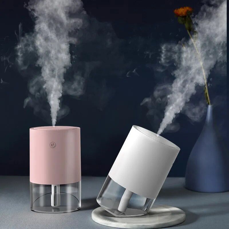 Large Capacity Oblique Humidifier Portable 1200mah Battery Rechargeable USB Ultrasonic Aroma Diffuser Air Humidifier for Home