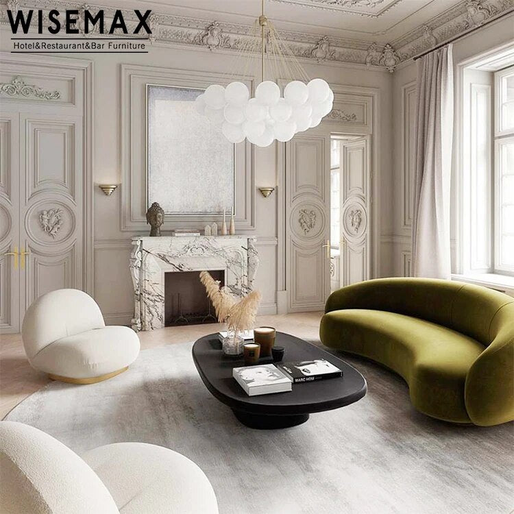 New Design Curved Sofa Crescent Shaped Sofa Designs For Living Room Furniture