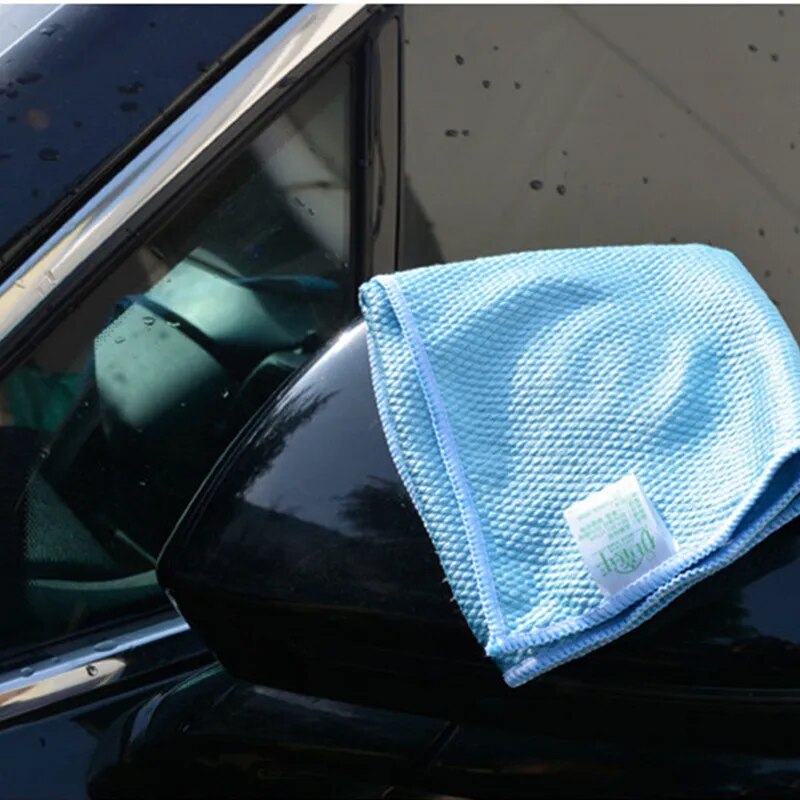 30*40cm Microfiber Cleaning Towel Absorbable Car Glass Kitchen Cleaning Cloth Wipes Table Dish Towel Rag Reusable Fish Scale Rag