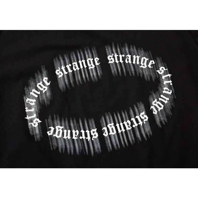 Aolamegs Men's Tee Shirts High Street Cool Boy Printed Oversized T Shirt Men Summer Casual All-match Vintage Advanced Streetwear