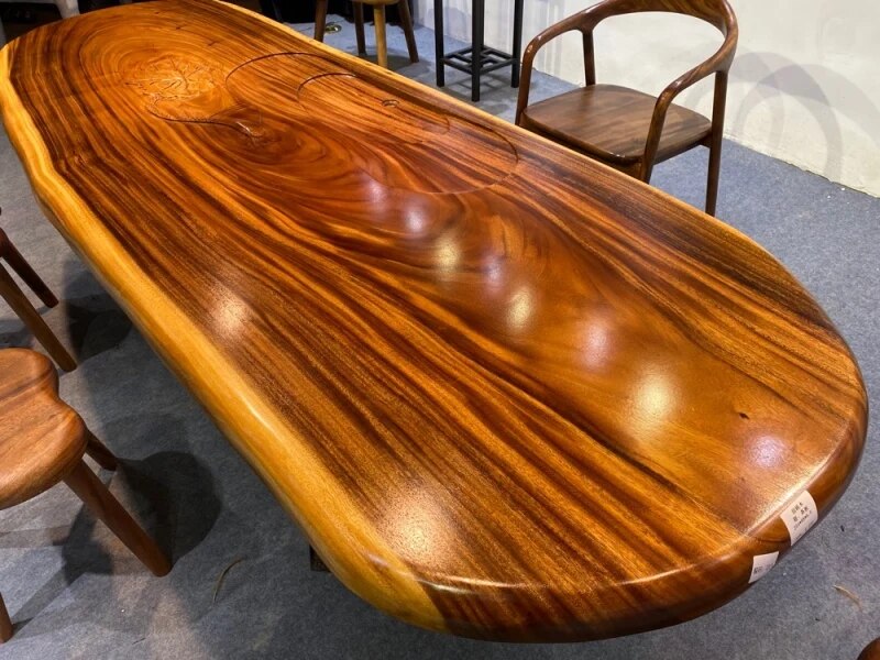 South American walnut solid wood big board tea tray boss's office tea table mahogany office tea table living room furniture