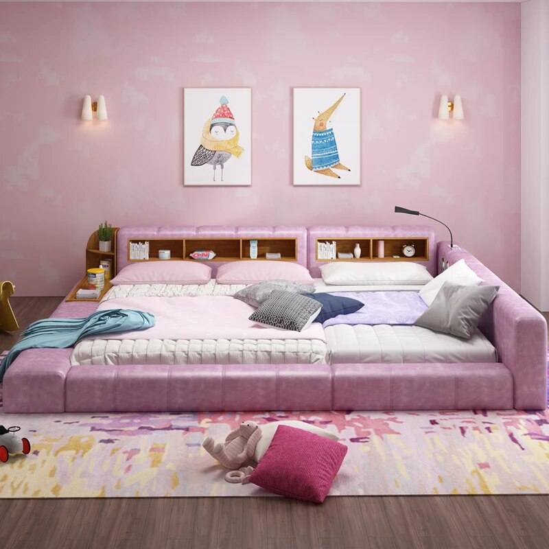 Smart bed frame camas bedroom furniture кровать двуспальная lit beds سرير  muebles de dormitorio мебель speaker bluetooth LED