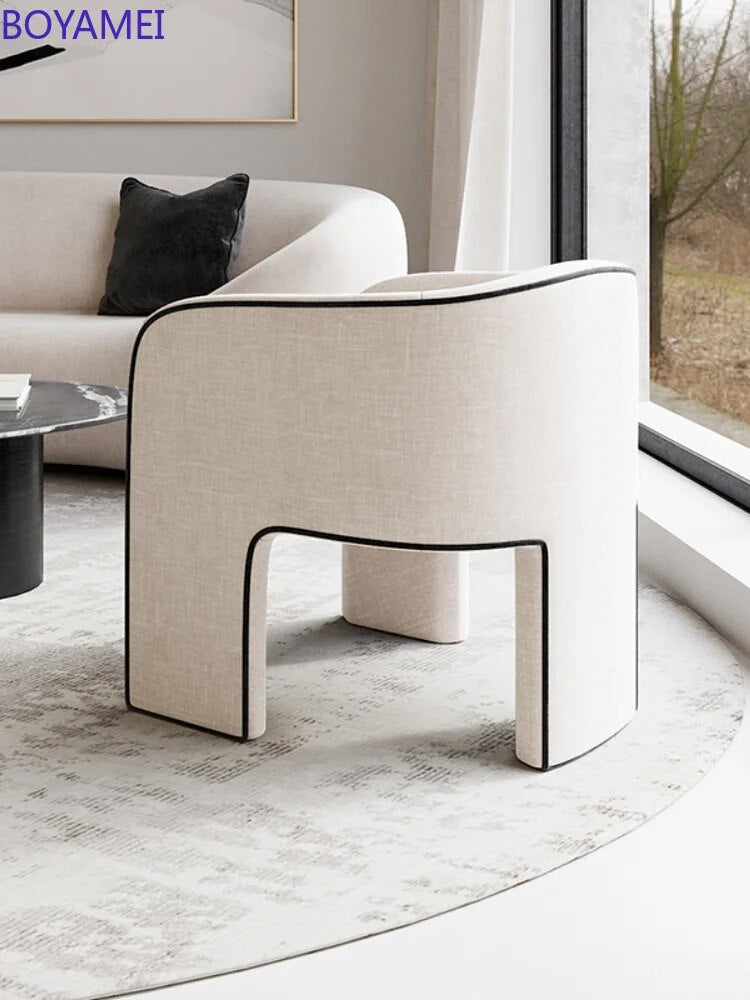 Furniture nordic single light luxury sofa chair designer small apartment living room bedroom chair