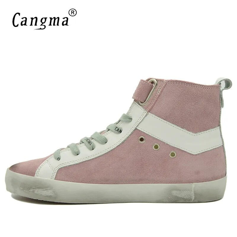 Custom Name Logo Designer Women Men Sneakers Genuine Leather Casual Shoes CMH003