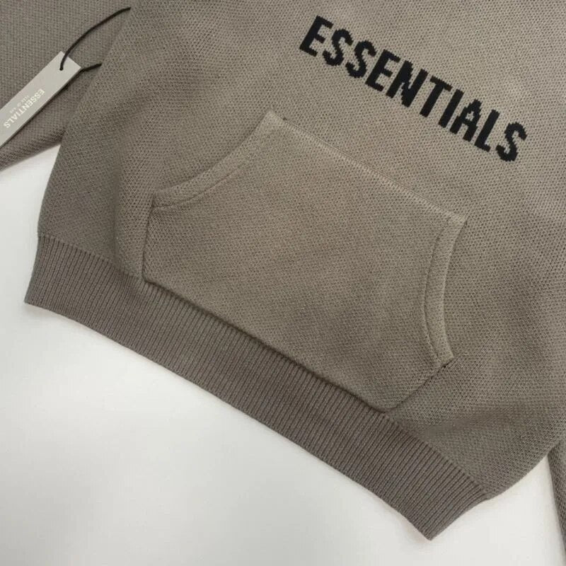 Knitted Pullover Kanye West Hooded Men's Women's Sweater Trend Streetwear Oversized Casual Knit Hoodies Men's Clothing Sweaters