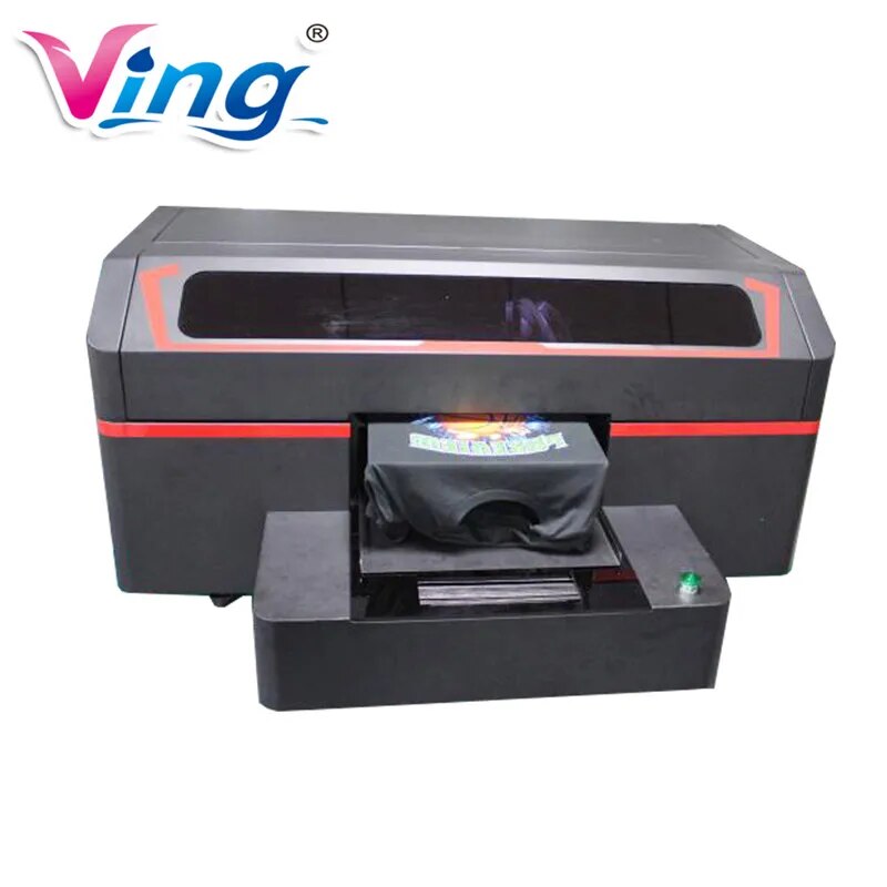 US Free Shipping Single Station Direct to Garment DTG Printer With 8 Industrial Heads