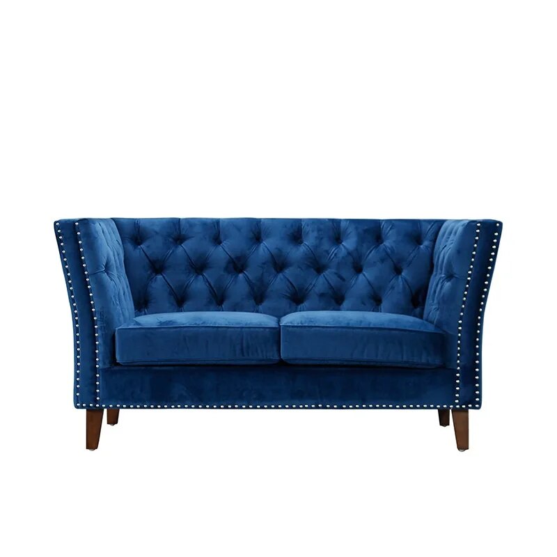 U-BEST American Style Synthetic Leather 2 seater Sofa Couch living room Furniture Orange Luxury Chesterfield Sofas Set