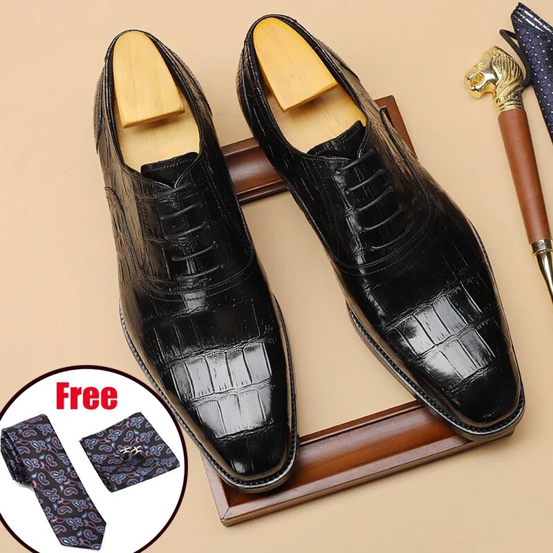 Men Genuine cow leather brogue wedding Business mens casual flats shoes 2020 black vintage oxford shoes for men's shoes
