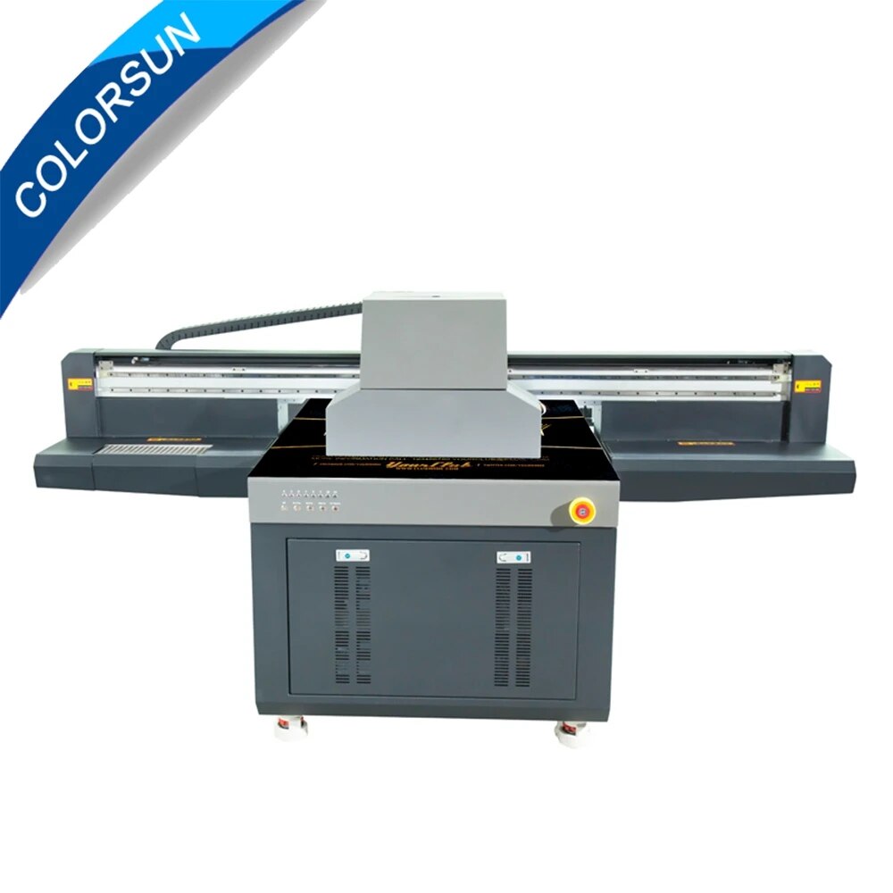 Colorsun UV printer Large formate 110*150cm UV flatbed printer with GH2220 printhead UV printer for glass wood varnish printer