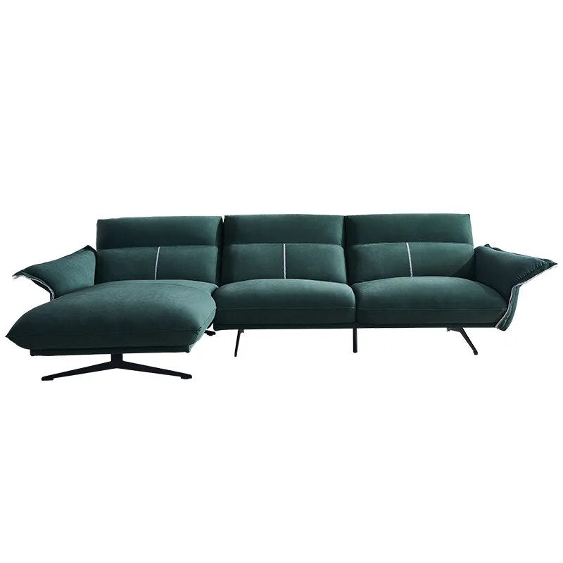 Italian technology cloth three-person down sofa Nordic minimalist living room combination small apartment furniture