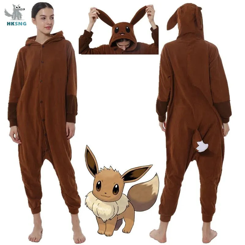 HKSNG Animal New Adult Kigurumi Onesie Pajamas Cute Costumes Unisex Party Jumpsuit Sleepwear Christmas Gift