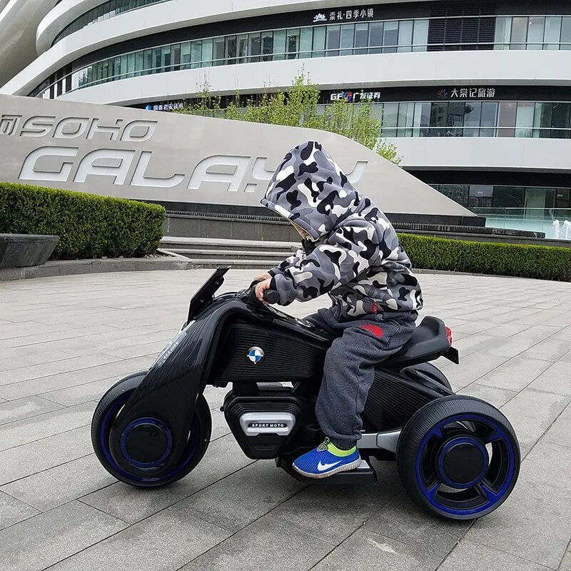 Children's Electric Motorcycle Rechargeable Tricycle Kids Autobike Boys Girls Ride on Toys Cars Kids Car Drive Toddler Toys