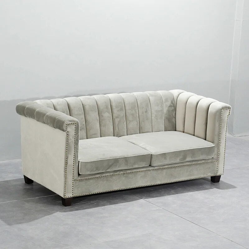 U-BEST Luxury Italian Style Design Furniture Living Room Royal Velvet Classic Sofa Set,Modern couch living room furniture