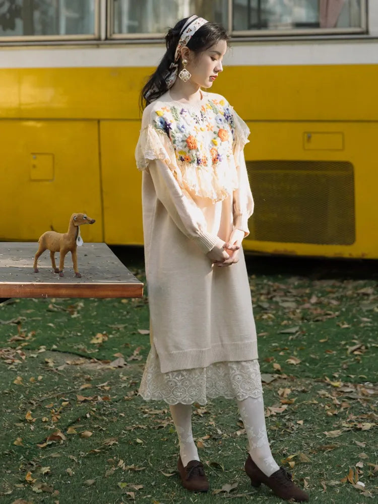 2019 new fashion women's clothing Autumn and winter retro dresses  long sleeve dress