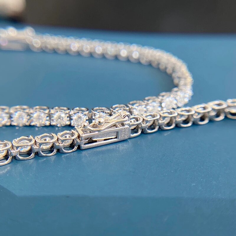 Aazuo Real 18K White Gold Real Diamond 1.0-2.0ct Trapezium Bull head Tennis Bracelet For Woman Upscale Trendy  Engagement Party