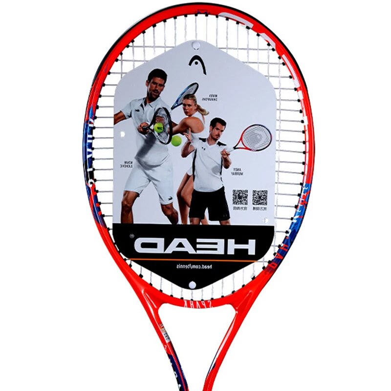 HEAD Tennis Racket Carbon Aluminum Alloy Women Men Raqueta De Tenis Tenis Racquet Set String With Bag Hand Glue Match Training