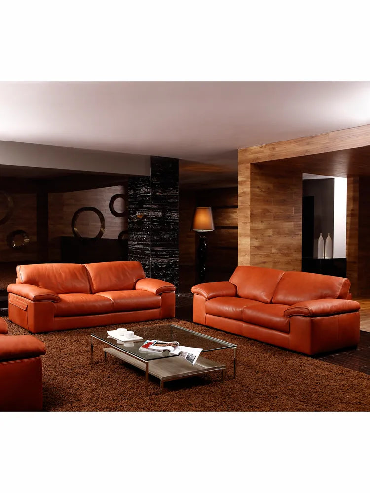 high quality genuine leather sofa modern Nordic couch living room sofa furniture home feather sofa set 1+2+3 seater muebles de s