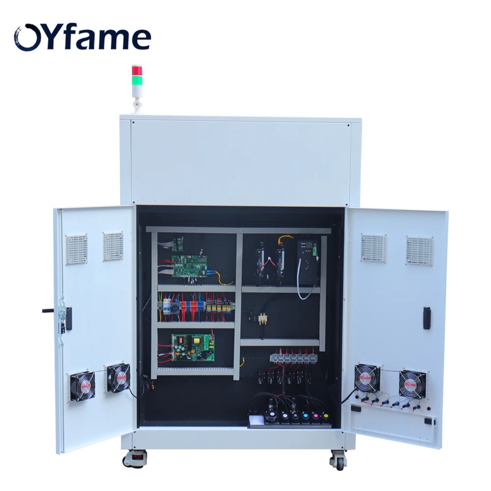 OYfame Cylinder UV Printer For Bottle Cylinder UV Printing Machine With 3PCS XP600 Printer Head Lipstick Bottle cup uv printing