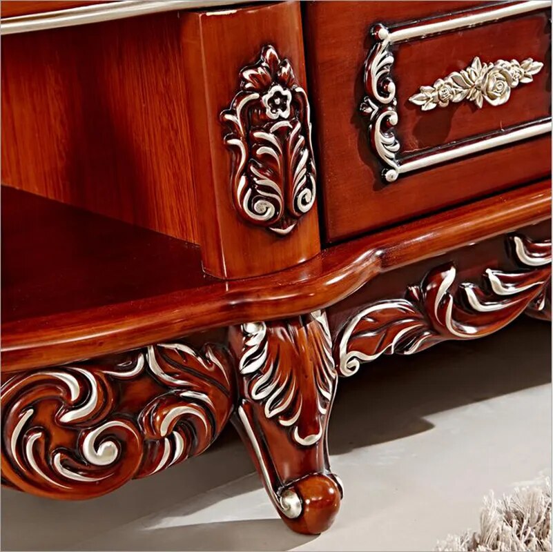 Antique High Living Room Wooden furniture lcd TV Stand pfy3001