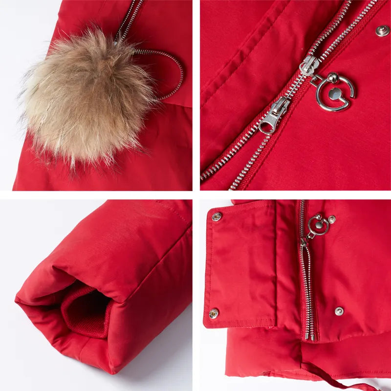 ICEbear 2023  winter women's coat  woman  jacket with fur collar windproof and warm parka fashion women's clothing GWD20263D