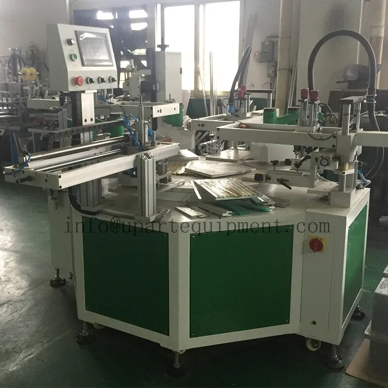 3 Color Carousel Screen Printer Ruler Printing Machine Automatic