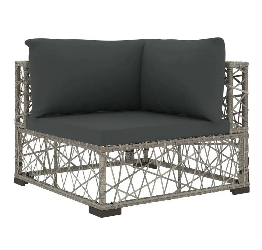 6/8 PCS Garden Patio Furniture Set Outdoor Lounge Room with Removed Cushions Comfortable Seats Rattan Waterproof Sofa Combinat