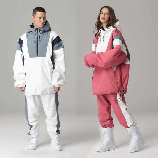 Ski Suit Men And Women Hoodie Snowboard Jacket And Ski Pants Winter Suit Outdoor Windproof Waterproof Snow Fashion Sportswear