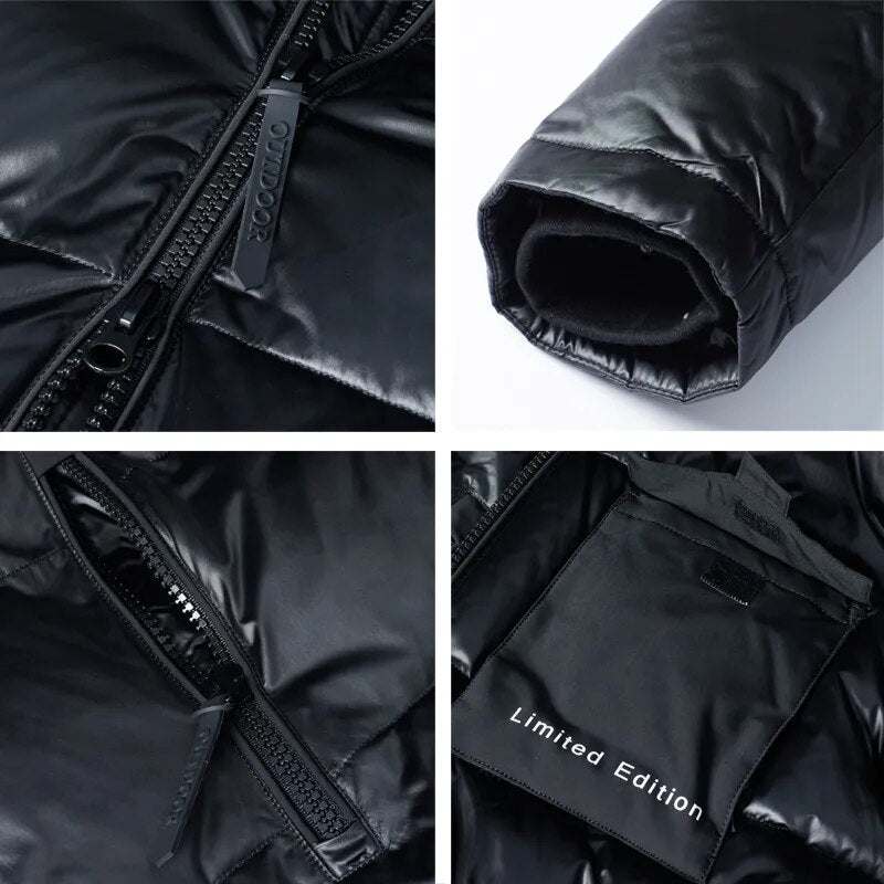 ICEbear 2022 high-quality men's casual hooded jacket new winter mid-length cotton coat brand men's clothing  MWD20923I