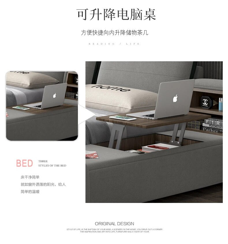 Smart bed frame camas bedroom set furniture кровать двуспальная lit beds سرير  muebles de dormitorio мебель cama de casal