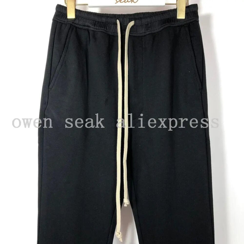 Owen Seak Men Casual Cross Pants Gothic Length Cargo Men's Clothing Sweatpants Autumn Winter Women Harem Black Long  Pants