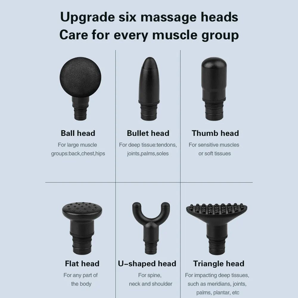 Youmay Massage Gun LCD Touch Display Muscle Massager Pain Relief  Deep Tissue Fascia Gun Electric Body Massager Shaping Slimming