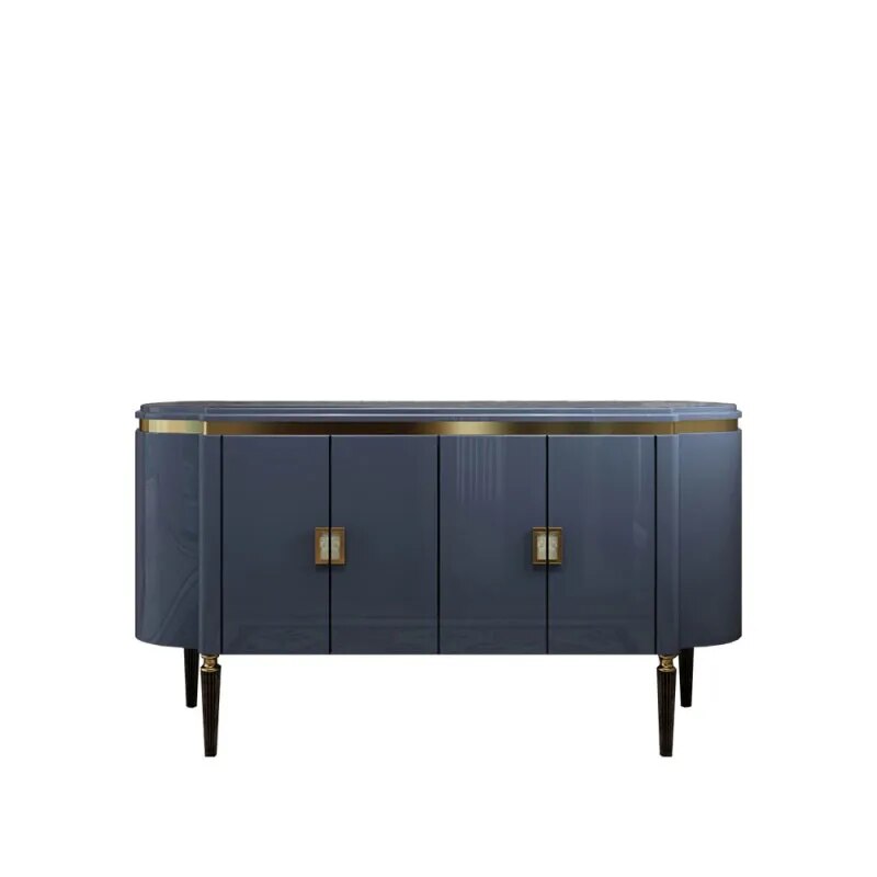 Simple modern light luxury solid wood cabinet dining cabinet American style  neoclassical shoe cabinet furniture living room