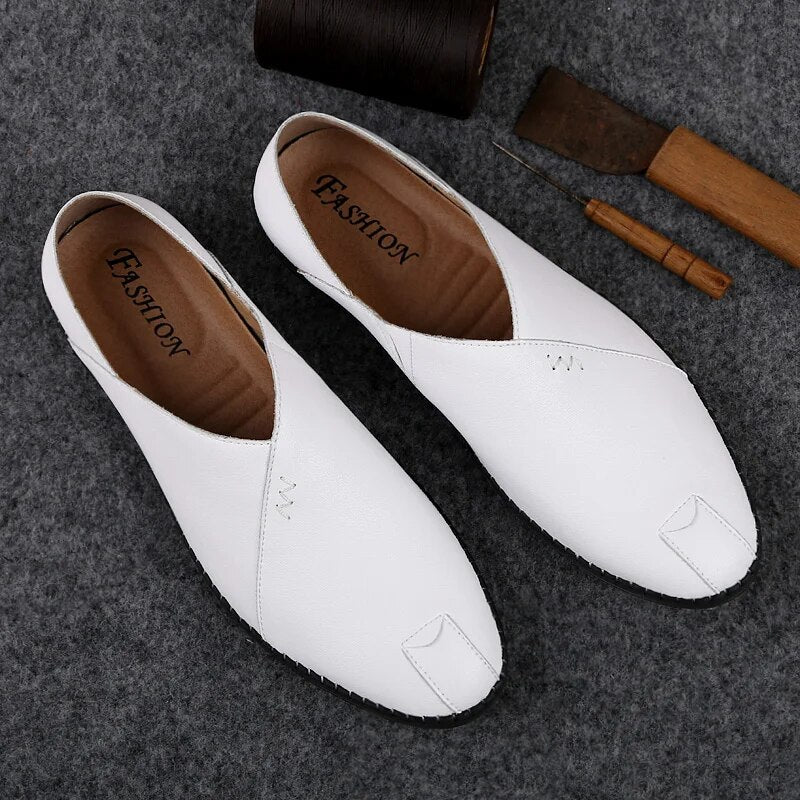 Summer men's business shoes men's English wedding casual shoes breathable thin fashion men's shoes simple Joker leather shoes