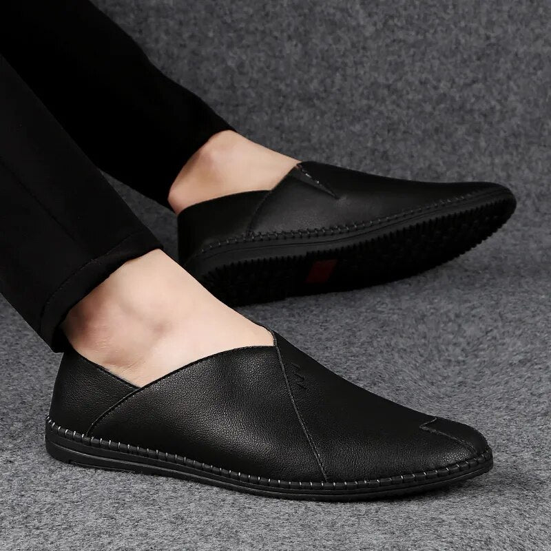 Summer men's business shoes men's English wedding casual shoes breathable thin fashion men's shoes simple Joker leather shoes