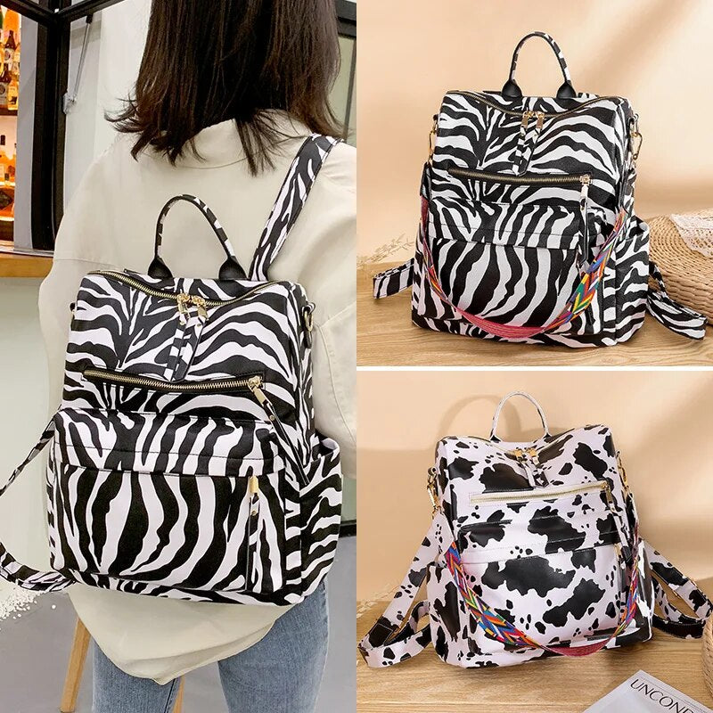 Retro Large Backpack Women PU Leather Rucksack Women's Knapsack Travel Backpacks Shoulder School Bags Mochila Back Pack XA96H