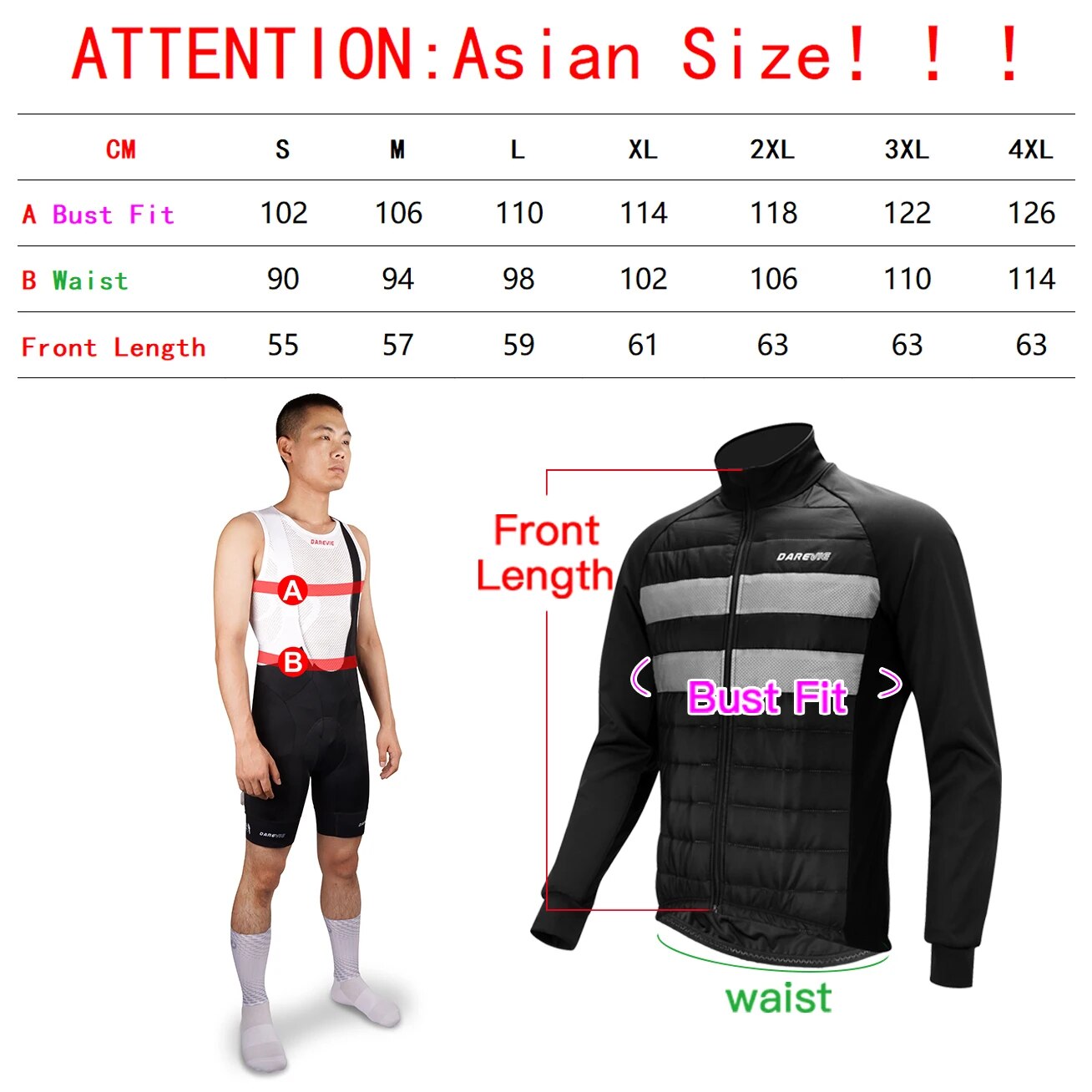 DAREVIE Cycling Jacket 2022 Women Winter -5℃~10℃ Men Cycling Jackets Reflective Keep Thermal Down Breathable Cycling Jacket