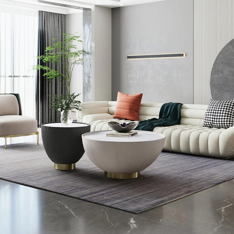 Living Room Furniture Round Coffee Tables Modern Simple Small Apartment Bedroom Endtable Creative Hotel Designer Bedside Table