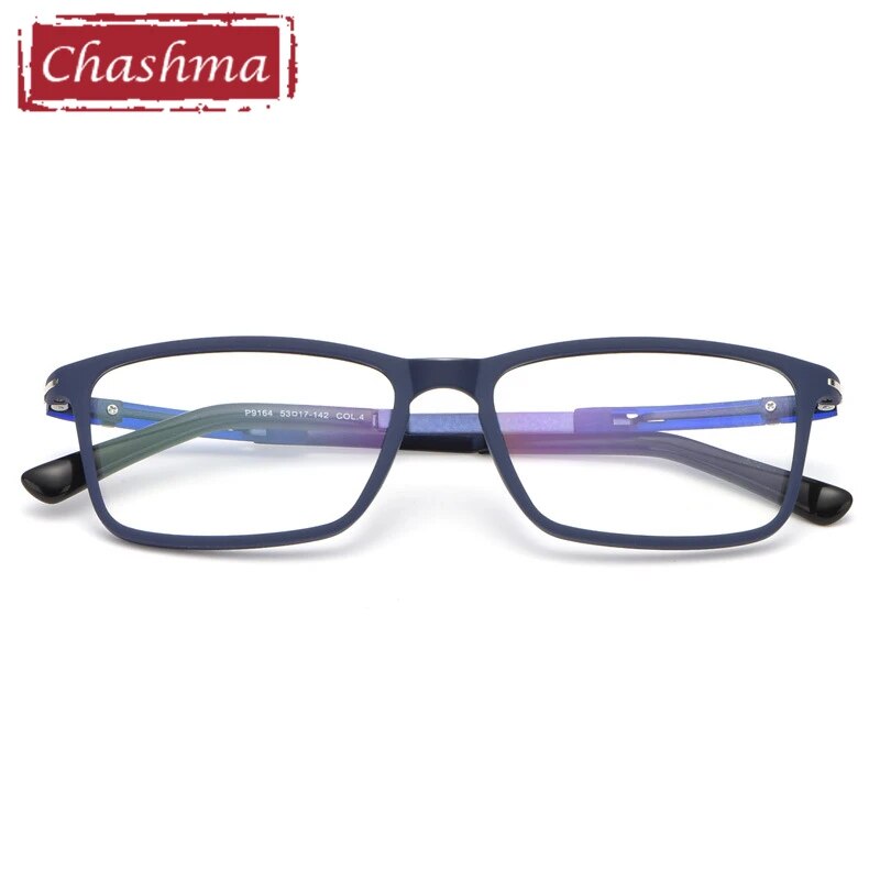 Men TR 90 Light Weight Glasses Frame Prescription Spectalces Eyewear for Men Blue Glass