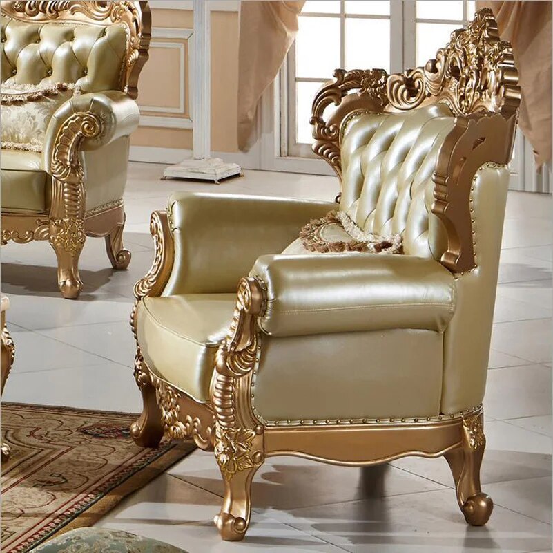 living room furniture modern fist layer genuine leather sofa European sectional sofa set p10094