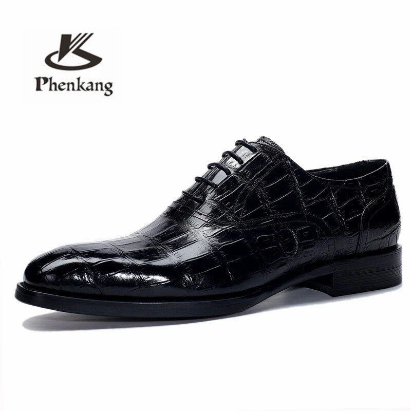 Men Genuine cow leather brogue wedding Business mens casual flats shoes 2020 black vintage oxford shoes for men's shoes