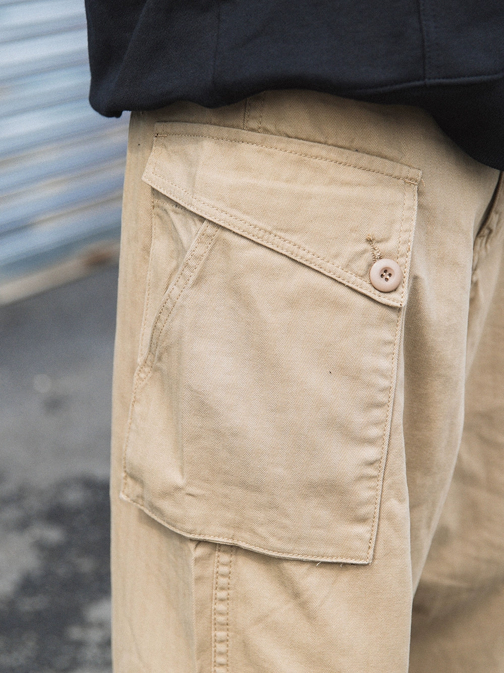 Dyzz Multi-Pocket Khaki Mountain Casual Working Pants