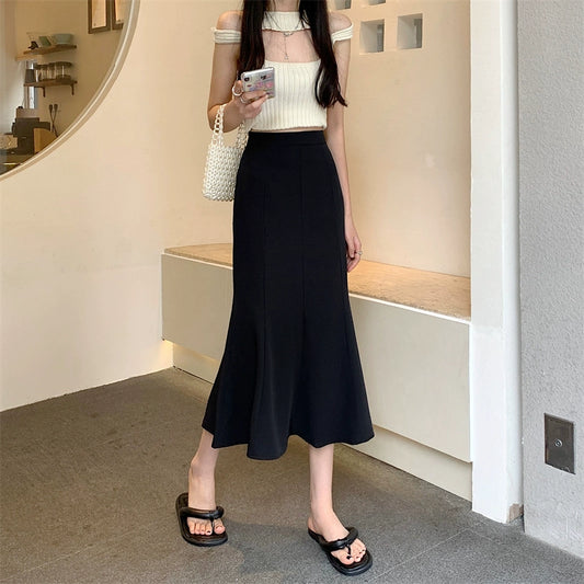 This Year's Popular Fishtail Skirt Early Autumn Mid Length Long Length