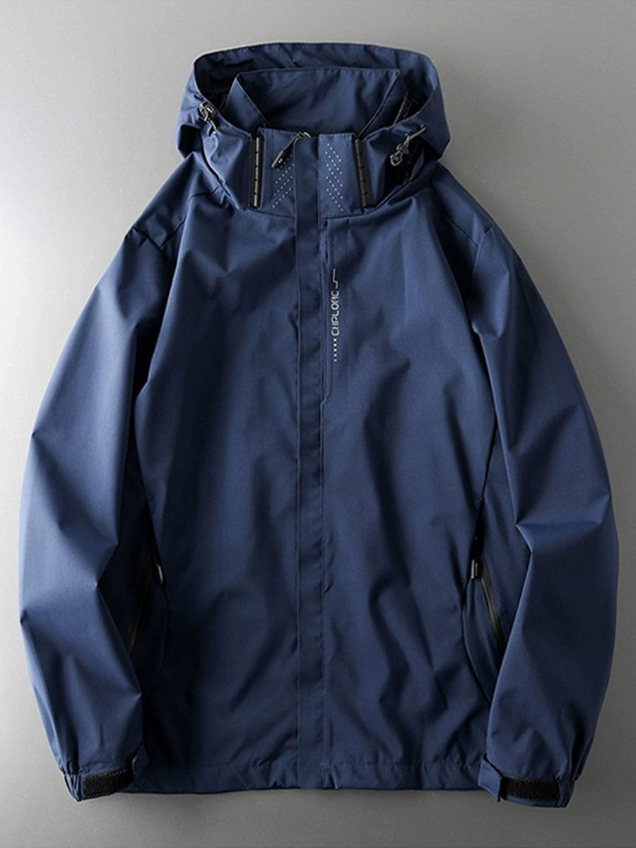 Spring and Autumn Men's Windproof Waterproof Red Sports Shell Jacket