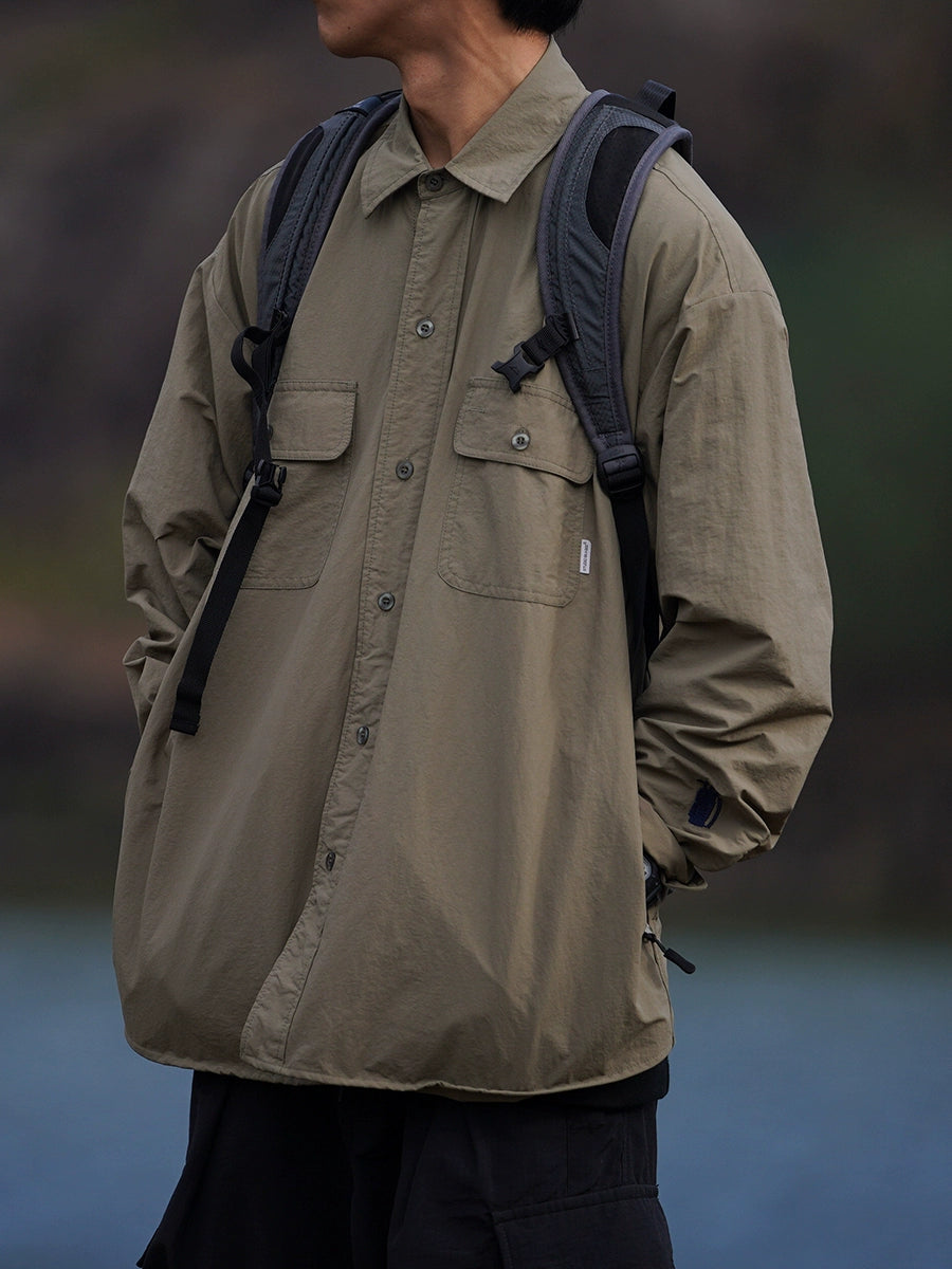 Tide Japanese Style Profile Workwear with Pocket Cityboy Outdoor