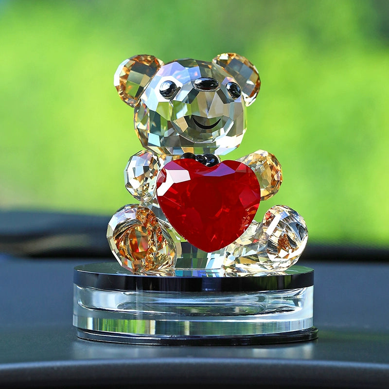 Car Interior Decoration Ornament Crystal Bear Car Perfume Seating Decoration Car Decorations Car Supplies Auto Perfume