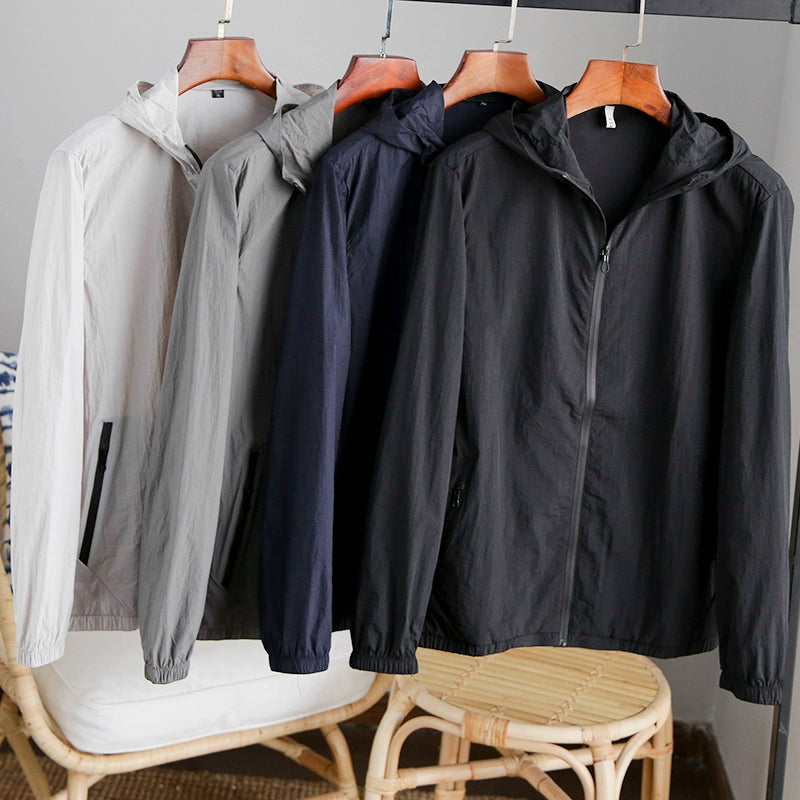Lightweight Summer Casual Versatile Waterproof Hooded Wind Shield