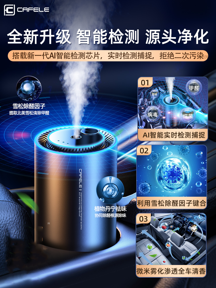 Smart Car Aromatherapy Car Perfume Car Deodorizer Supplies Mercedes-Benz Classy Automatic Spray Kafele Fragrance