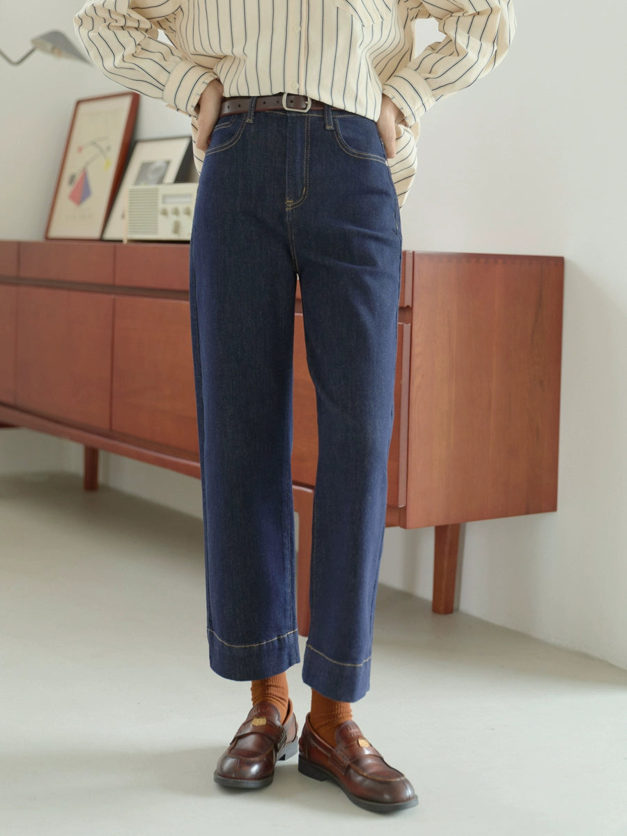Lili Edit Vintage Cropped Casual Jeans