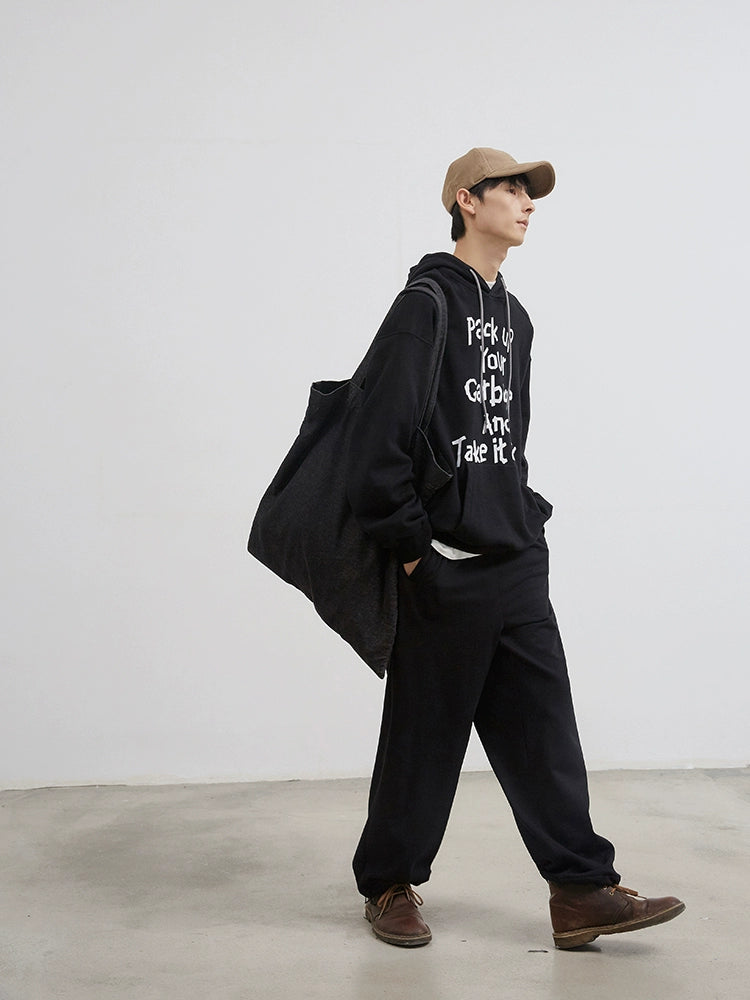 Japanese-Style Casual Cotton Knitted Sports Pants