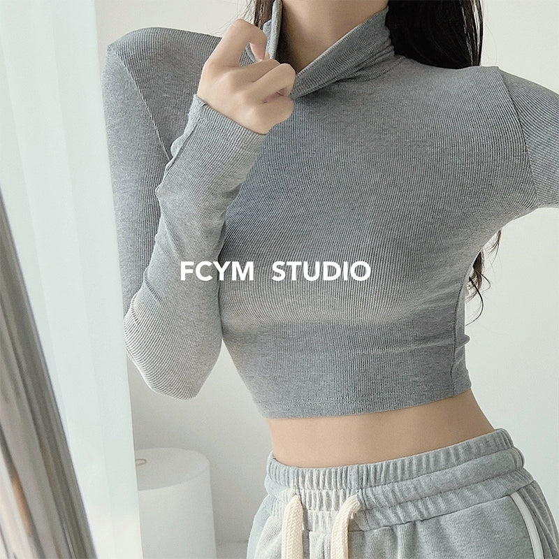 Heaps Collar Street Fashion Slim Top Undershirt
